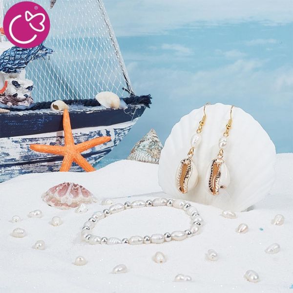 Hot Sale Natural 16-17mm Coin Shape White Pearl Earring Stud Fashion Pearl Jewelry