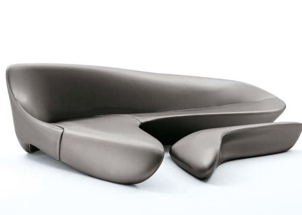Zaha Hadid Moon Sofa From Moon System Sofa in artifical or anline leather Beb Italia design moon sofa