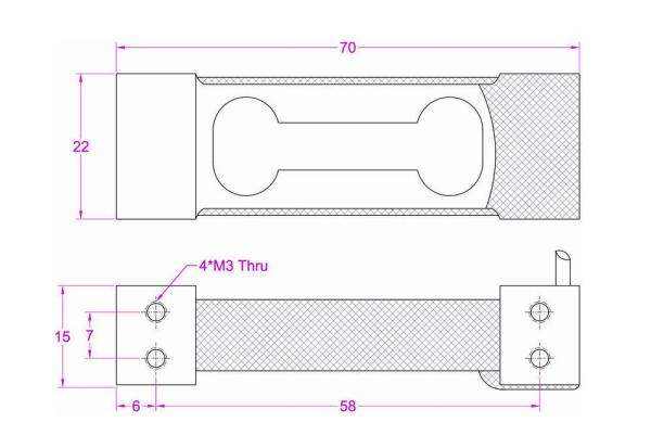 High Accuracy Weight Transducer 500g 1kg 2kg 5kg 10kg 20kg Small Load Sensor