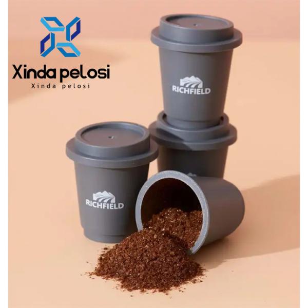 Marca privada Cápsulas de café instantâneo 60mm cápsulas de café Arabica pó de café 100% puro preto Arabica conveniente