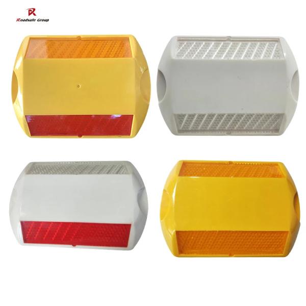 115x80x17mm High Visibility Reflective Raised Markers ABS Road Stud for Chile Filled with Sand Studs