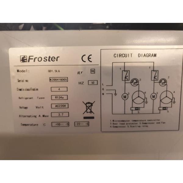 Stainless steel six door double temperature freezer  large capacity