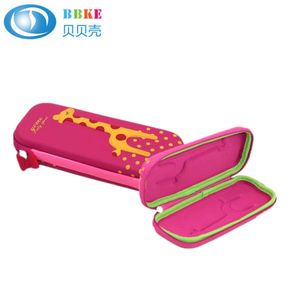 Coloring Durable EVA Pencil Case Zipper Closure For Schoolgirl , Eco - Friendly