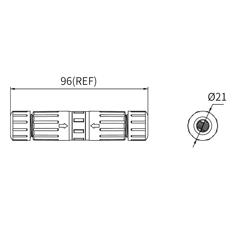Нейлон 250VAC 2.4A делает RJ45 муфту водостойким IP67 IP68