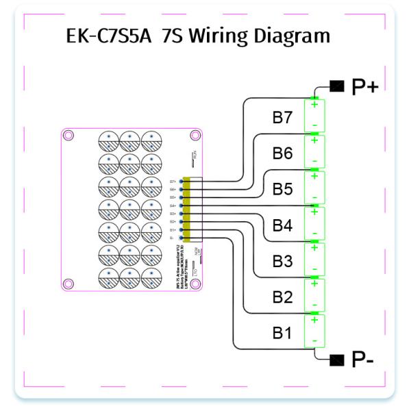 5S 6S 7S 5A Конденсатор Активный балансировщик 100A 200A Bms Батарейный эквалайзер 24V 36V