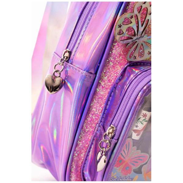 OEM ODM Childrens Washable Make Up Set With Cute Butterfly Backpack