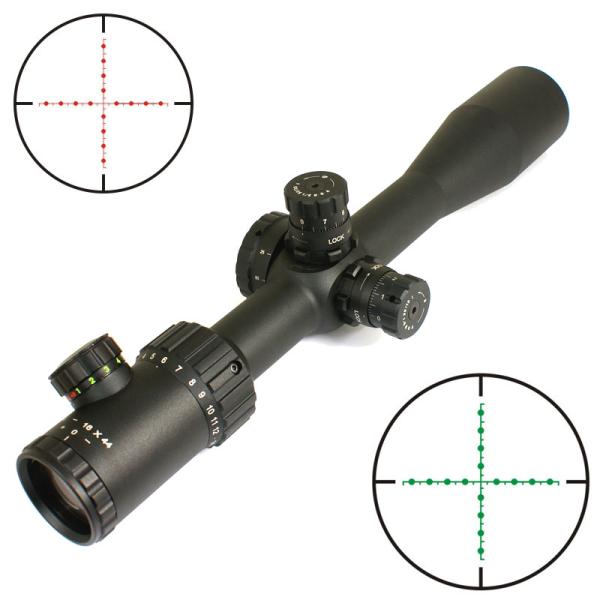 Long Distance16x44mm Illuminated Tactical Scopes Red Green Mil Dot