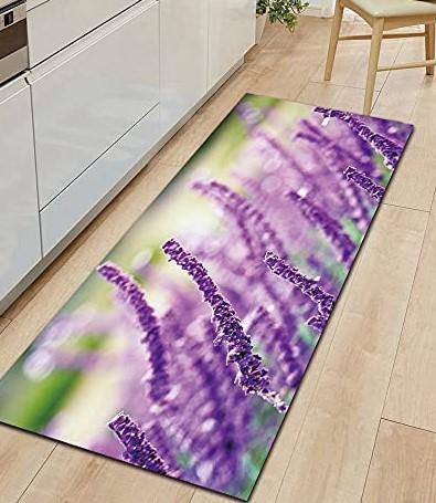 Tapete absorvente de Mat Anti Skid Washable Kitchen da porta de entrada da alfazema