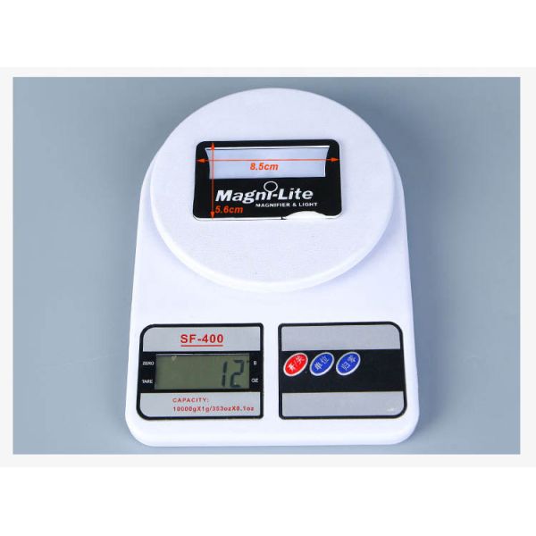 4X Magnifying Glass Business Cards Magnifier, Led Lighted Pocket Wallet Card Magnifier