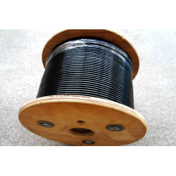 5mm Black Nylon Coated Gym Cable with 7x19 Structure and 1600 lbs Breaking Strength for Fitness Equipment