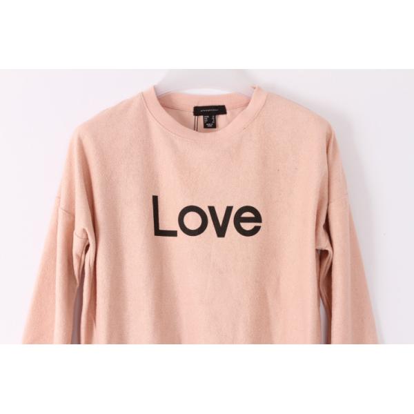 Printing Pink Pullover Sweatshirts Crew Neck Womens French Terry Sweatshirt