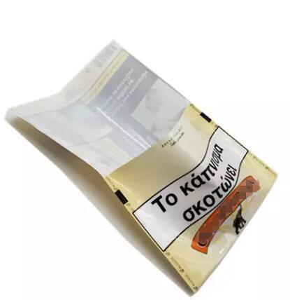 Heat Seal Foil Mylar Plastic 100g Hand Rolling Cigar Tobacco Leaf Pouch Packaging Bag
