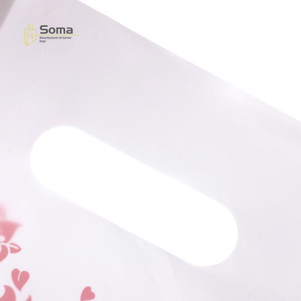 Eco Friendly Carrier Die Cut Handle Printed Plastic Bag