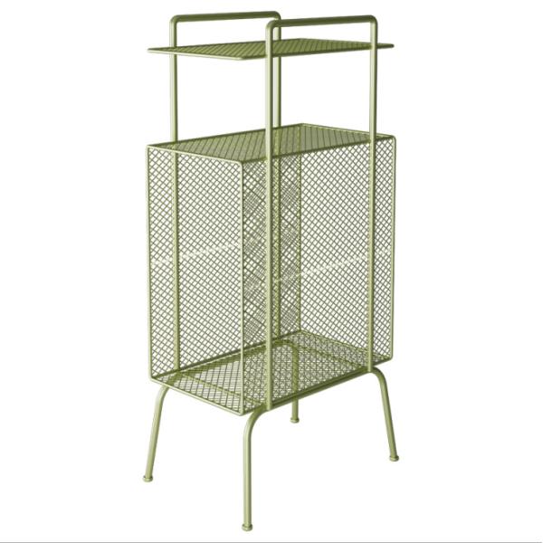 Bedside Waterproof 32x23x70cm Steel Book Rack Floor Standing