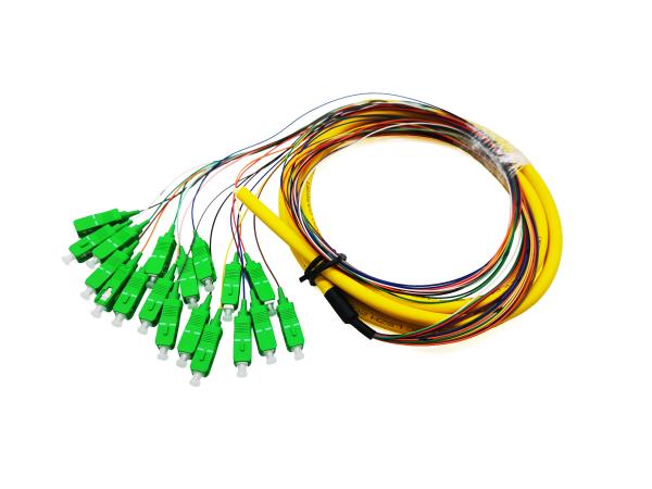 18 Colors Fiber Optic Pigtail 3Mts Fanout Tight Buffer SC G657A1 LSZH 0.9mm