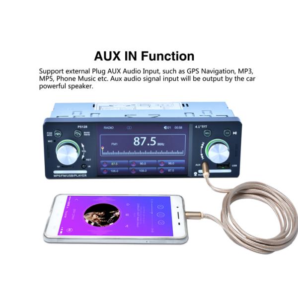 Mute 4 Inch Touch Screen Car Stereo Full IR Control Single Din Touch Screen Radio