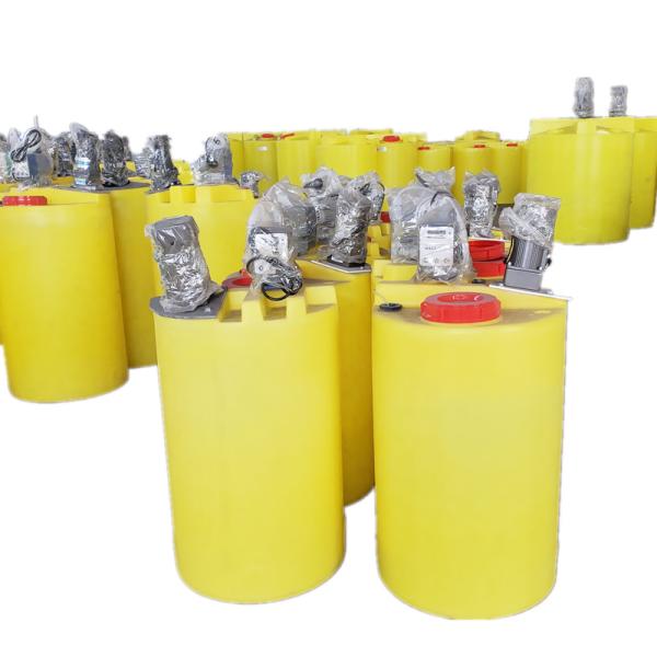 Plastic Acid Alkaline Resistant Chemical Mixing Tank With Agitator 0.75kw 200L