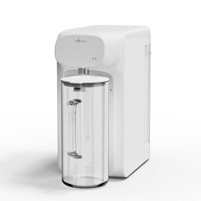 Purificateur d'eau à osmose inverse blanc avec bouilloire amovible