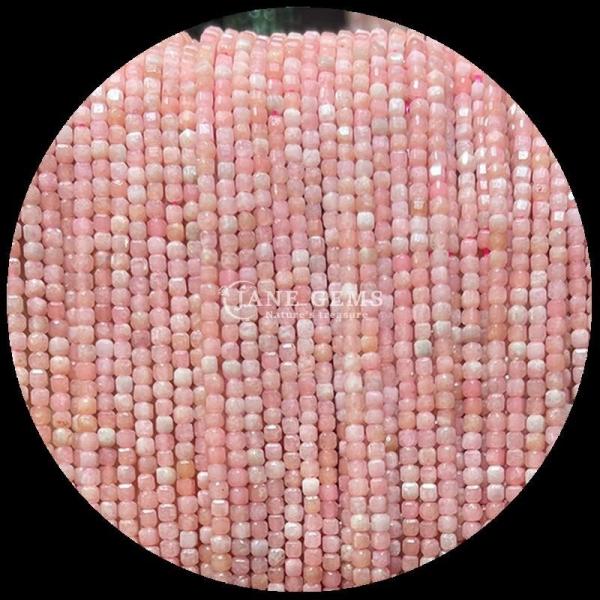 Multicolor Multicolor Mini Cubo Quadrado Forma Pedras preciosas Pink Opal Verde Ágata Cabeças soltas Pedras para DIY Colarinho e jóias