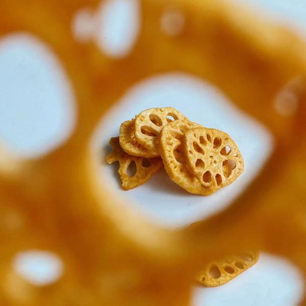 Вкус раков высушил закуски корня лотоса овощей плодов пряные