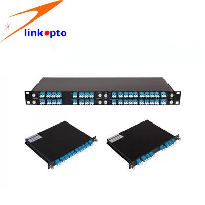 Multiplexer de Cwdm do design compacto, Multiplexer de canal 16 com potenciômetro do monitor