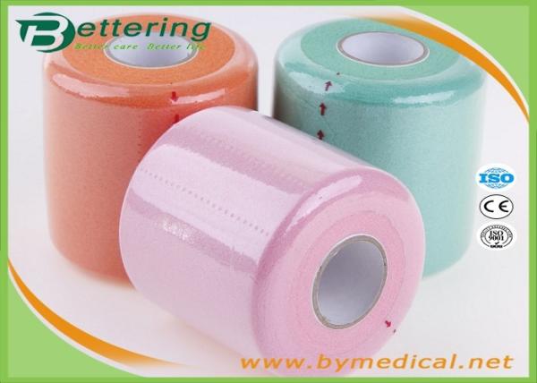 Multicolor Soft Medical Supplies Bandages , Athletic Foam Tape Self Adhering Light Weight