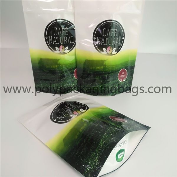 Aluminum foil pouch packaging Stand up plastic coffee bag with ziplock