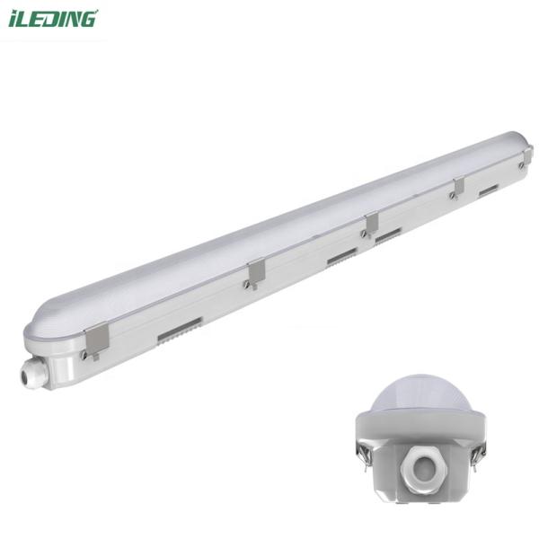 Surface Mount Tri-proof Light 5FT 24W Industrial LED Vapor Tight Fixture with CRI Ra 80