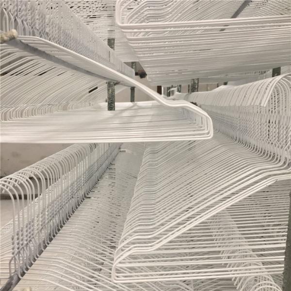 Disposable Commercial Coated Wire Hangers For Dry Cleaner Heavier Clothing 