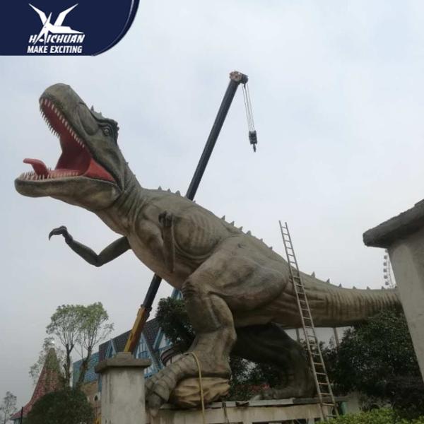 Professional Realistic Dinosaur Models Hands Moving Theme Park Huge Decoration