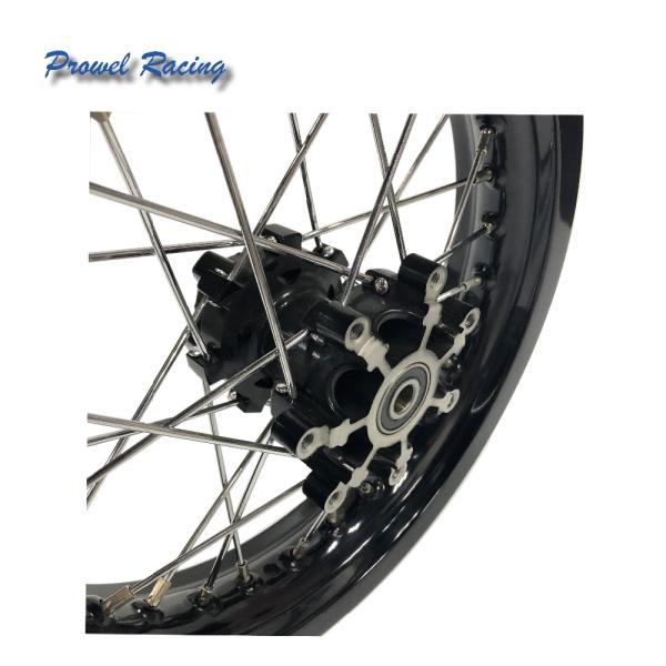 Специализированный Алюминий 6061 T6 Черный Мотоциклет Колесо набор 1.85x14 для внедорожного велосипеда