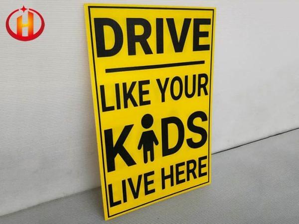 Polypropylene Glossy Corrugated Plastic Signs Durable WaterProof