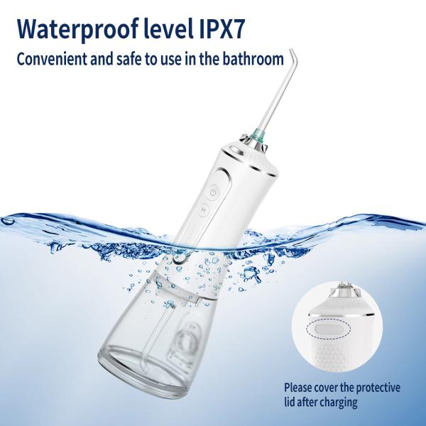 Professional Cordless Water Flosser 300ml Water Tank Dental Water Jet Spa Teeth Cleaner