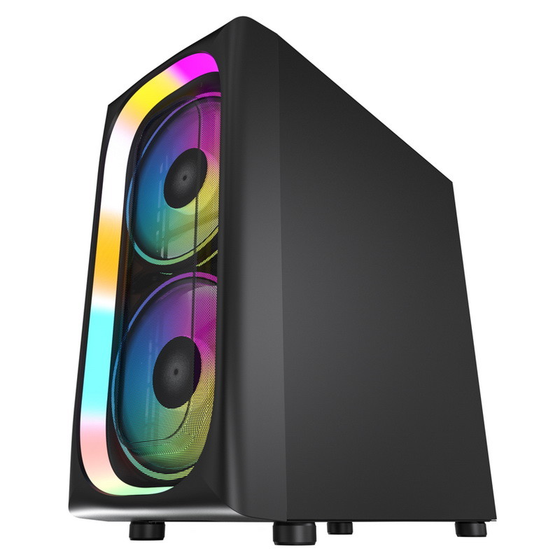 Корпус ATX для ПК Gaming ARGB Корпус из акрилового стекла 2x200MM Светодиодная подсветка