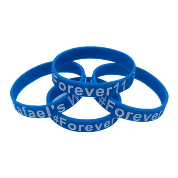 Custom Ink - Filled Silicone Bracelets Sport Event Rubber Wristbands
