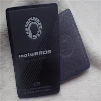 Remendos feitos sob encomenda da roupa do couro do plutônio, linha branca remendos grandes poloneses maçantes do logotipo de Debossed para a roupa