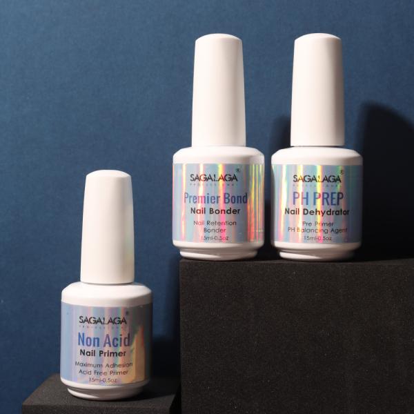 SAGALAGA High Quality Acid Free Nail Primer and Prep Dehydrator Private Label Gel Polish No Lamp Primer Bonder Nails