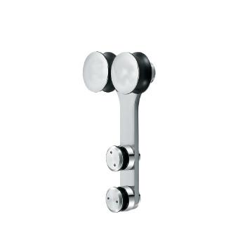 Glass Hanging Wheel GL-002, stainless steel 304, finishing satin, for bathroom door