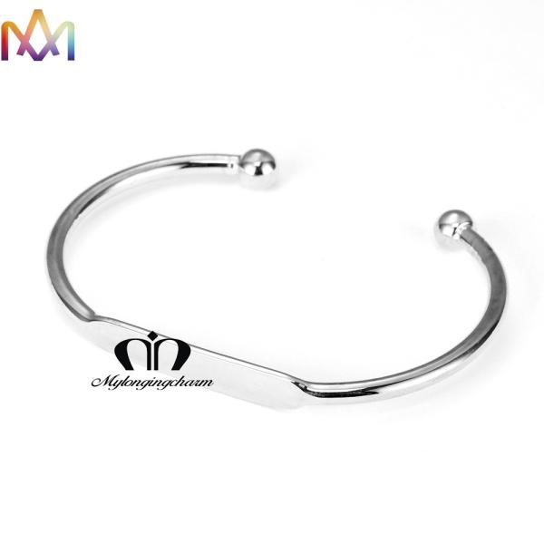 55MM Adjustable Cuff Womens Engraved Bracelets