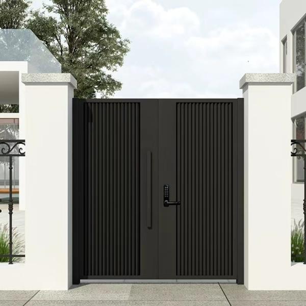 Weather Resistant Aluminum Privacy Driveway Gates Durable Aluminum Art Door