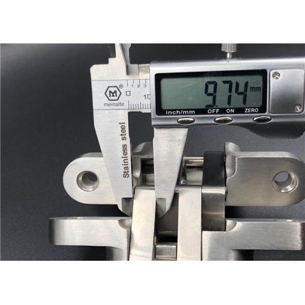 Durable 304 Stainless Steel Concealed Hinges For Flush Doors , 25x118x18 mm