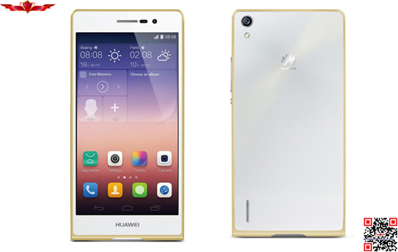 Fashion Design Ultra Thin 0.7MM Aluminum Bumper For HUAWEI P7 Multi Color Gift Box Yes