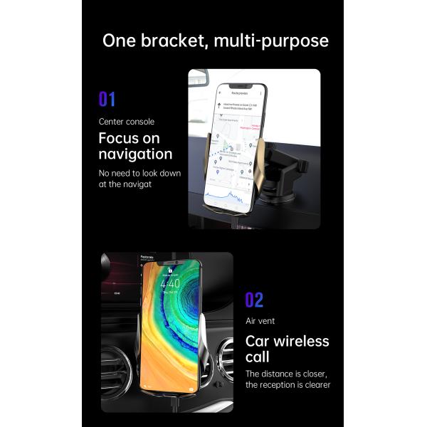 208g Qi Wireless Car Charger For Iphone Samsung 9V 1.67A