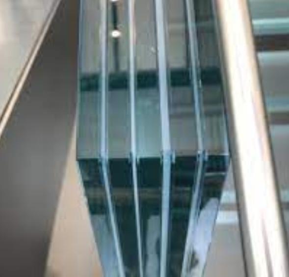 6.38-40.38mm PVB Clear Laminated Safety Glass Customized