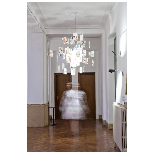 Paper chandelier replica designer Light Living Room Dining Room Zettel Chandelier(WH-MI-381)