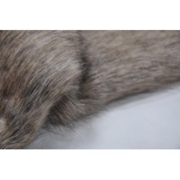 ブラウンの長い毛の毛皮の生地150cm Foxののど、質は最終的で贅沢な経験を保証したり、持って来る