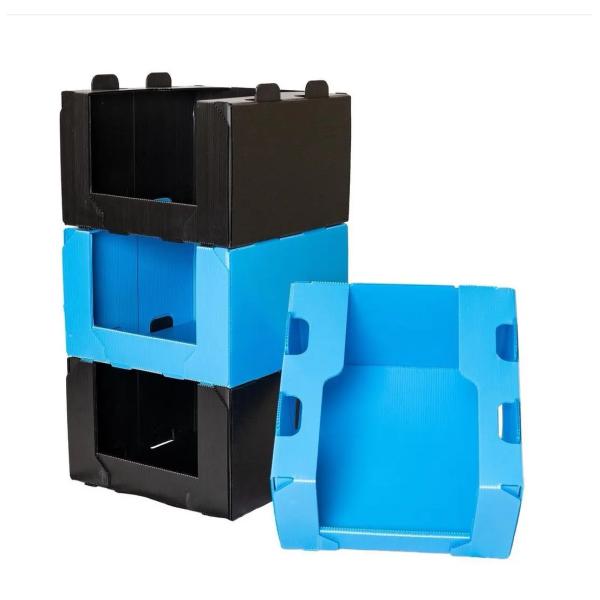 Folding Polypropylene Corrugated Plastic Shipping Container Corflute Boxes