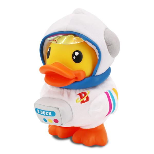 Spray Painting Plastic Piggy Bank Toy Non Phthalate PVC Yellow Piggy Bank Duck