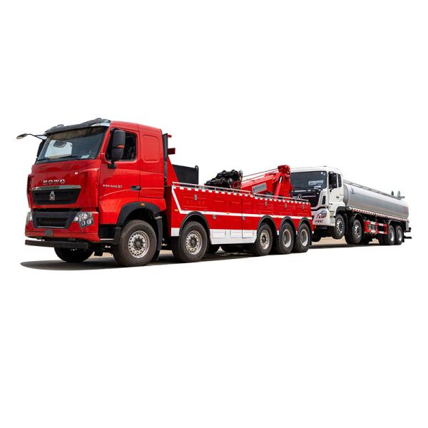 Howo Right Hand Drive Rotator Heavy Duty Wrecker Tow Truck 60 Ton Wrecker Towing Truck