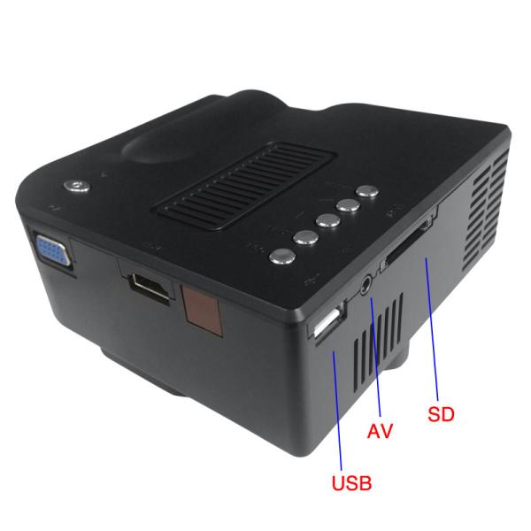 Multimedia HDMI Video Projector With Colorful Retail Package For Children Birthday Gift